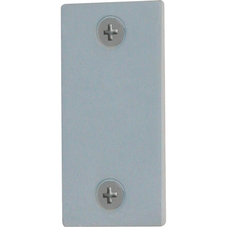 PRIME-LINE Steel Door Edge Hole Filler Plate, 1 in., Gray Finish Single Pack U 9520